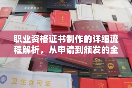 龙马潭职业资格证书制作的详细流程解析，从申请到颁发的全方位指南