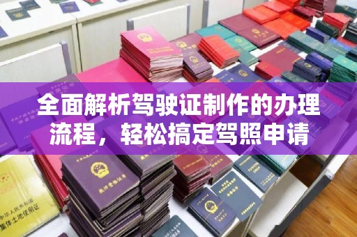 龙马潭全面解析驾驶证制作的办理流程，轻松搞定驾照申请