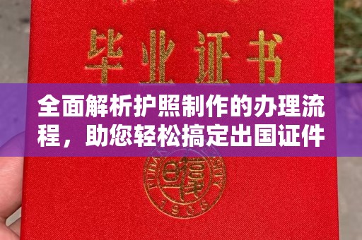 龙马潭全面解析护照制作的办理流程，助您轻松搞定出国证件