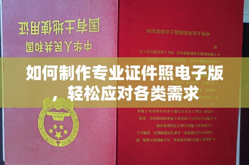 龙马潭如何制作专业证件照电子版，轻松应对各类需求