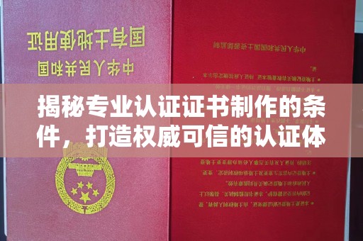 龙马潭揭秘专业认证证书制作的条件，打造权威可信的认证体系