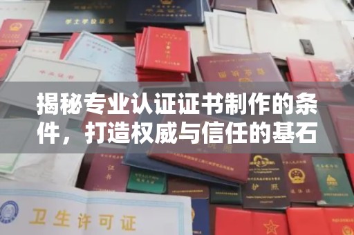 龙马潭揭秘专业认证证书制作的条件，打造权威与信任的基石