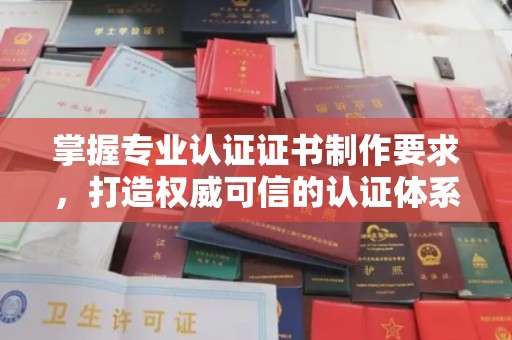 龙马潭掌握专业认证证书制作要求，打造权威可信的认证体系