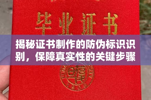 龙马潭揭秘证书制作的防伪标识识别，保障真实性的关键步骤