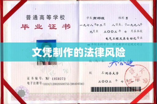 龙马潭文凭制作的法律风险